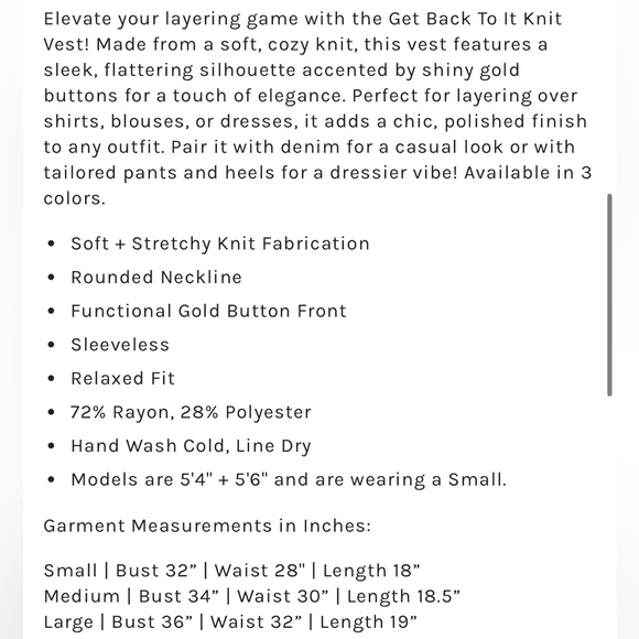 Boutique Yellow Knit Trendy Vest Top Large NWT NEW Hudson Gray Spring - Picture 3 of 6